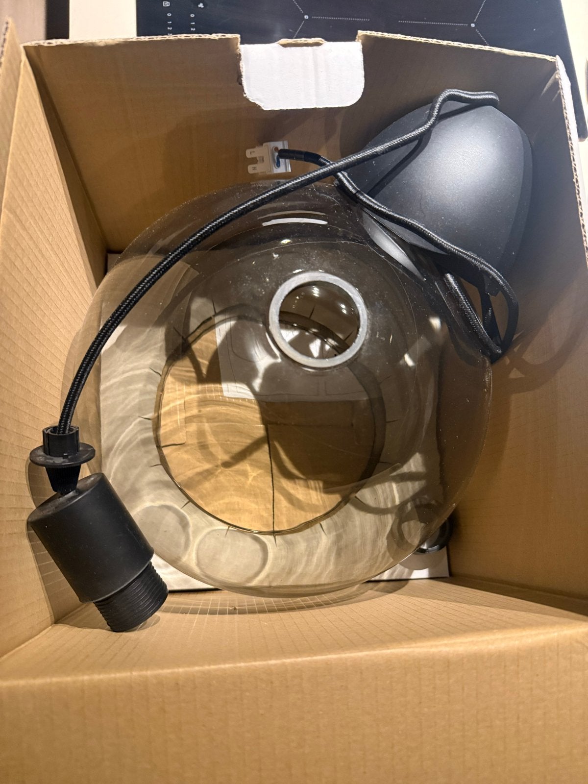 2x IKEA JAKOBSBYN Lamp, Huis en Inrichting, Ophalen of Verzenden, Nieuw, Glas