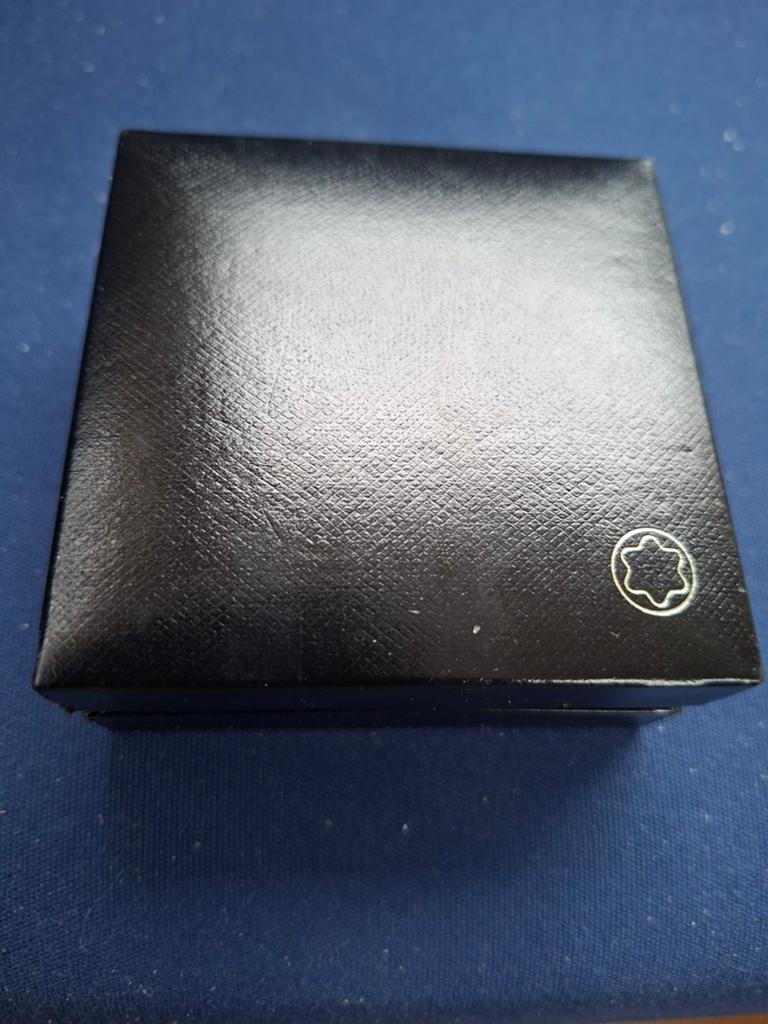 Mont Blanc sterling manchetknopen, Sieraden, Tassen en Uiterlijk, Manchetknopen, Ophalen of Verzenden, Zo goed als nieuw, Zilver