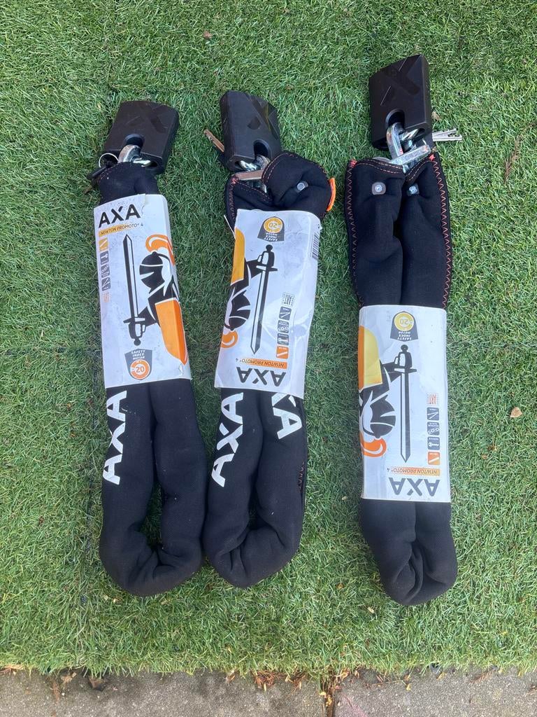 Massieve AXA Newton Promoto+ 4 kettingsloten voor fatbike/e-, Fietsen en Brommers, Ophalen of Verzenden, Nieuw, Kettingslot