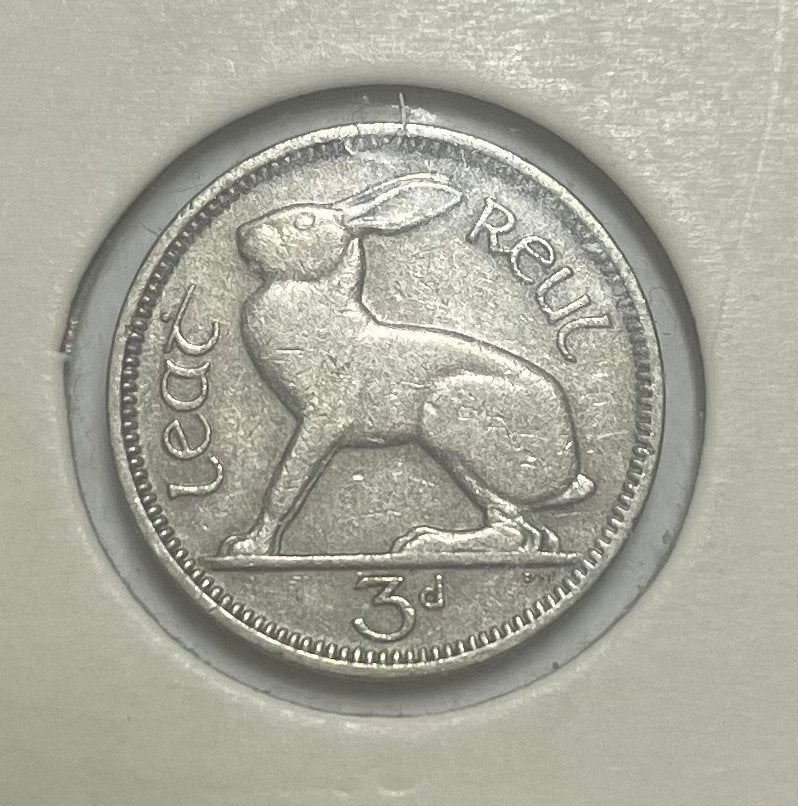 3 pence Ierland 1962, Postzegels en Munten, Ophalen of Verzenden, Overige landen