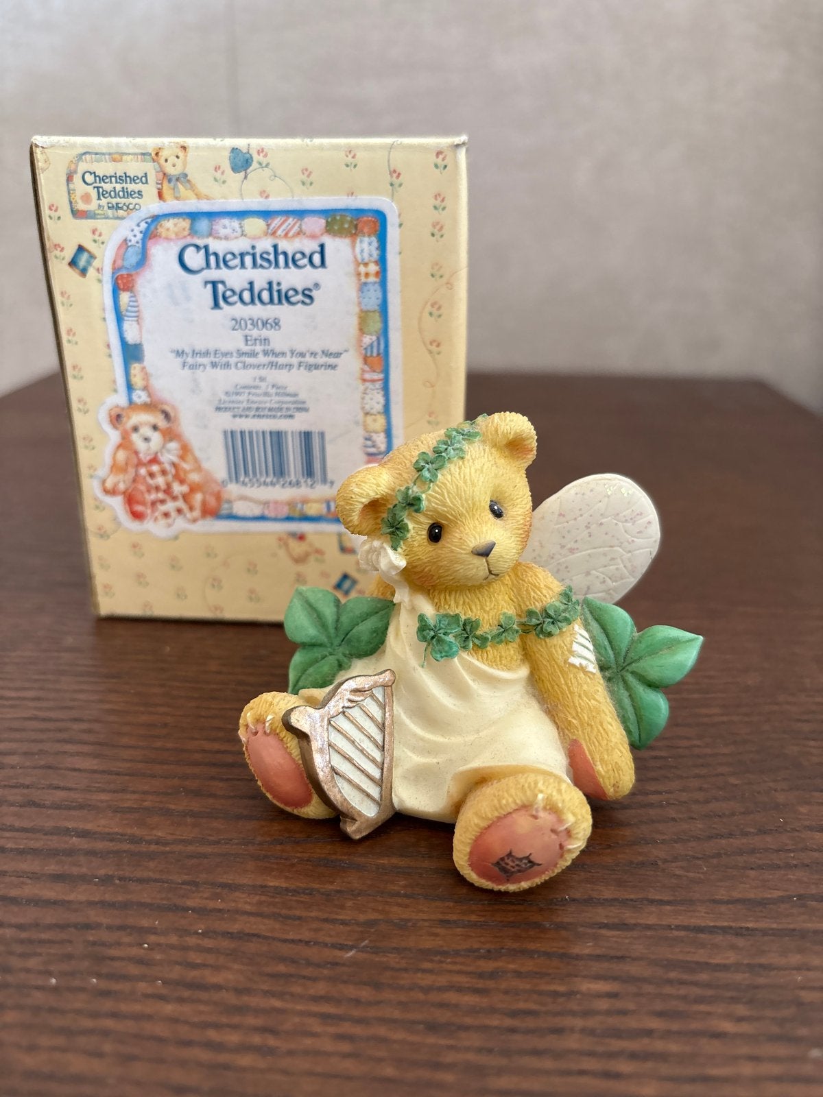 Cherished Teddies Erin 'My Irish Eyes Smile' Beeldje, Ophalen of Verzenden, Zo goed als nieuw, Beeldje, Cherished Teddies