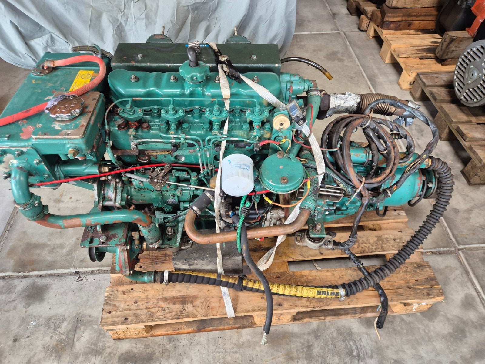 Volvo penta MD 21met keerkoppeling, Ophalen, Gebruikt, Binnenboordmotor, Elektrische start