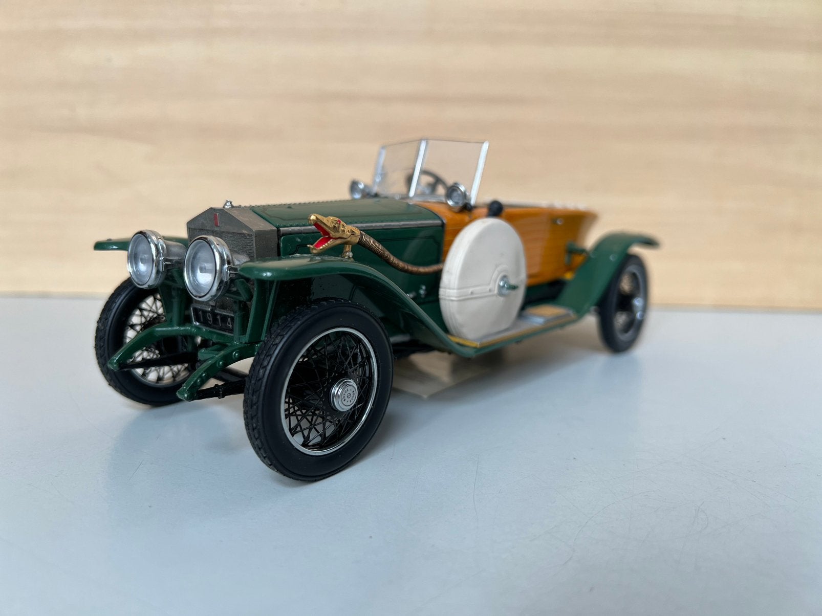 Franklin Mint- Rolls Royce Cabriolet Wood 1914, Ophalen of Verzenden, Zo goed als nieuw, Overige merken