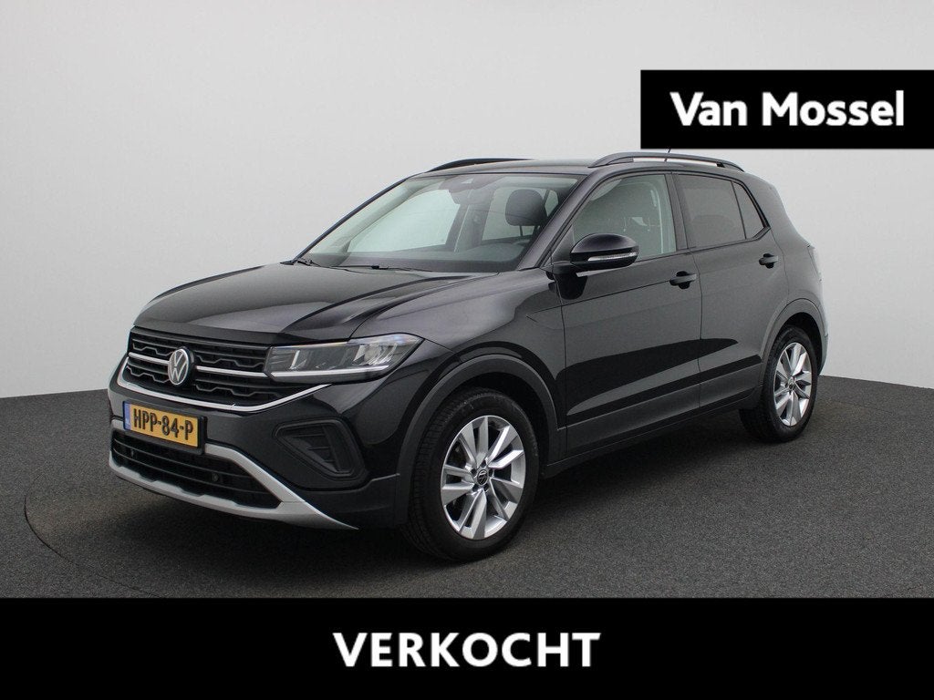 Volkswagen T-Cross 1.0 TSI Life Edition 116 PK| Navigatie |, Auto's, Volkswagen, 12 maanden, Gebruikt, 116 pk, Zwart