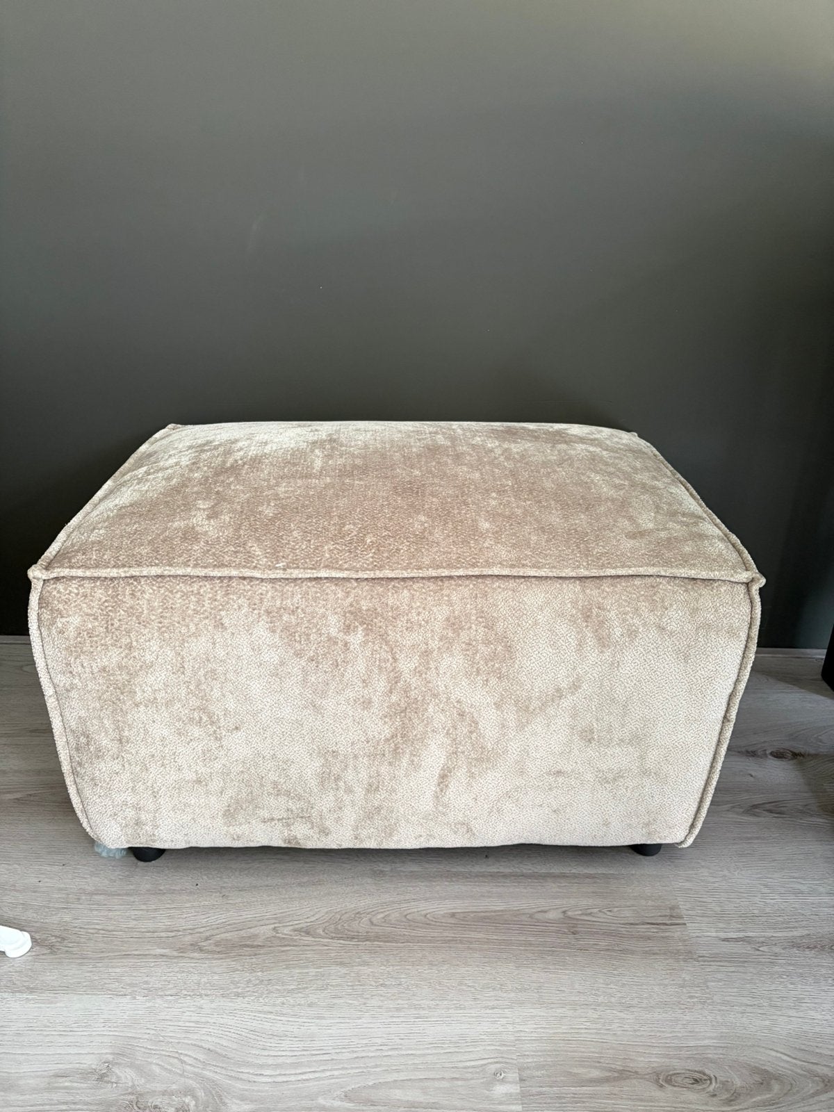 Hocker beige, Ophalen, Nieuw, Rechthoekig
