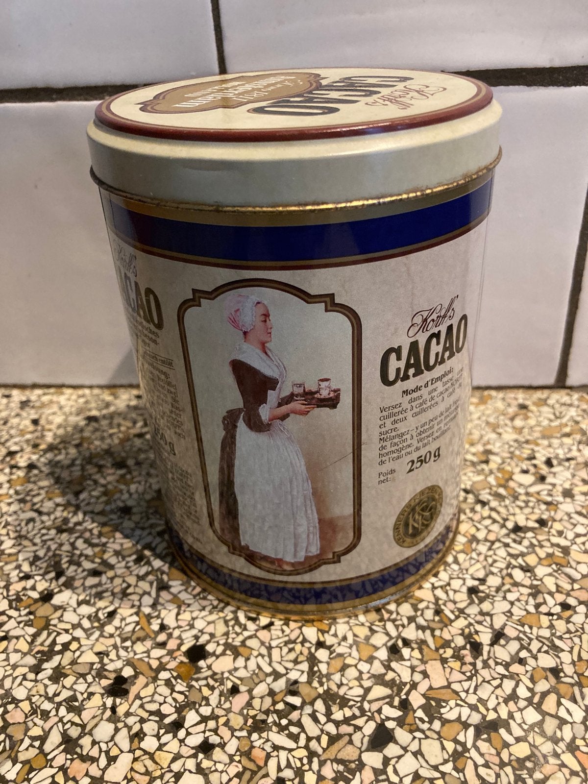 Blik cacao, Verzamelen, Blikken, Ophalen of Verzenden, Zo goed als nieuw, Overige
