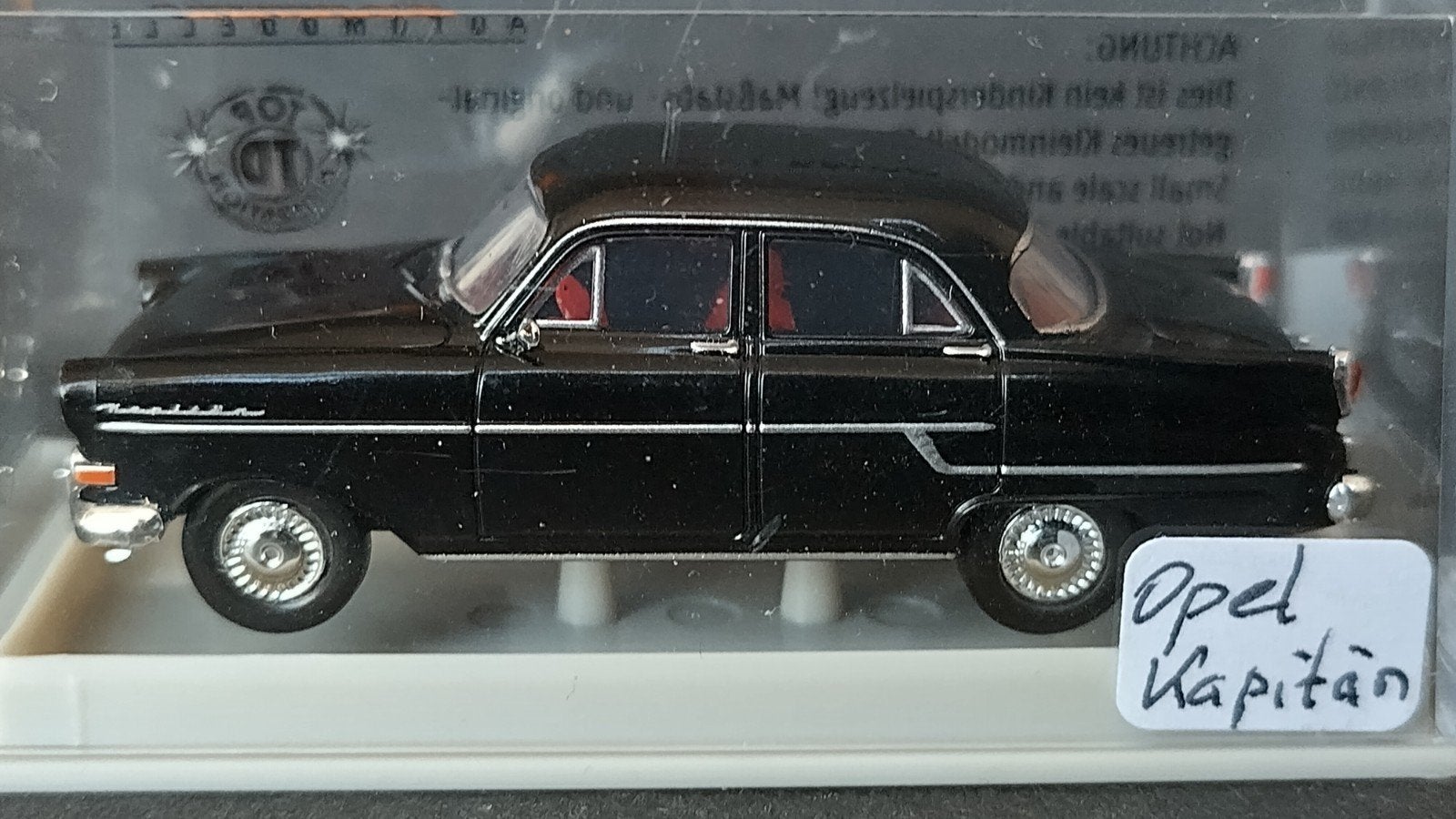 Opel Kapitan zwart 1:87 H0 Brekina Pol, Hobby en Vrije tijd, Modelauto's | 1:87, Auto, ., Nieuw, Ophalen of Verzenden