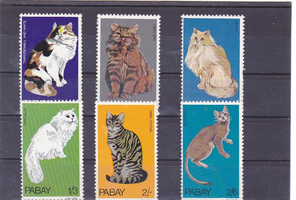 Katten Poezen Pabay Engeland Lokaal (900), Verzenden, Postfris, Dier of Natuur