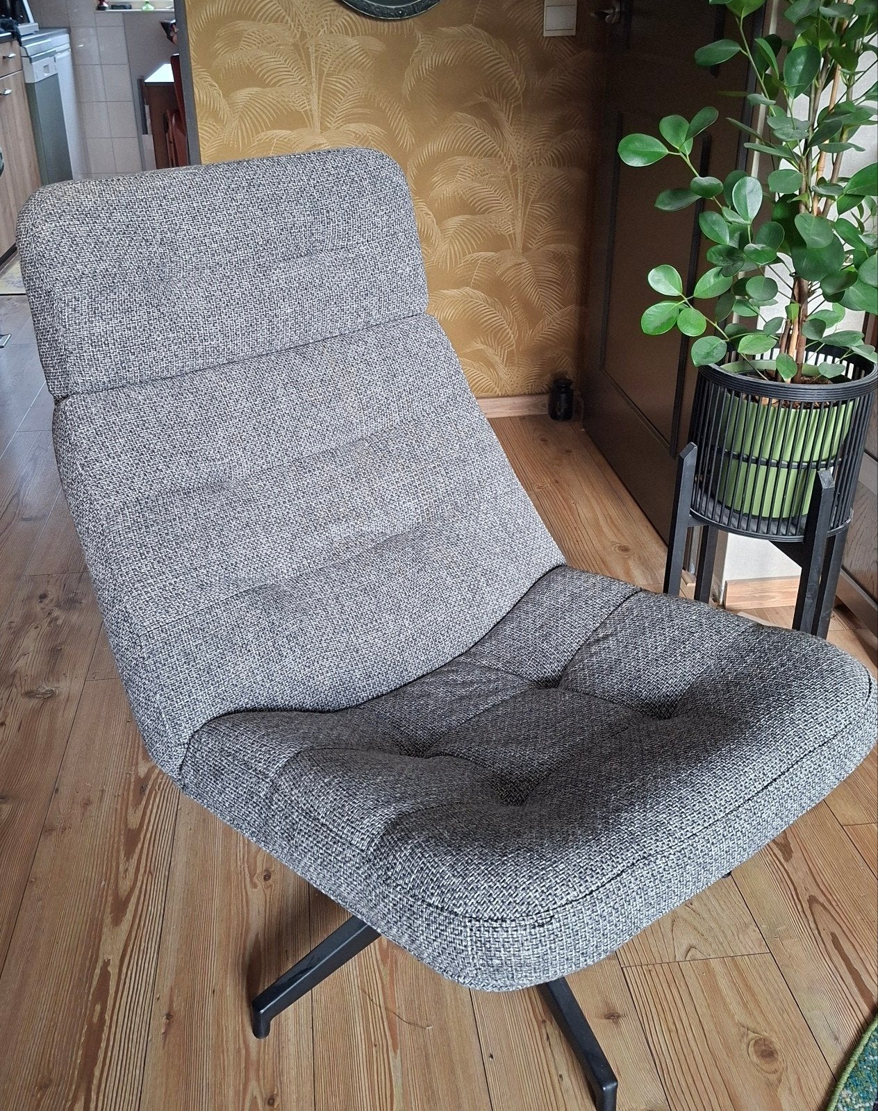 Havberg draaifauteuil Ikea, Huis en Inrichting, Ophalen, Zo goed als nieuw, 75 tot 100 cm, 50 tot 75 cm