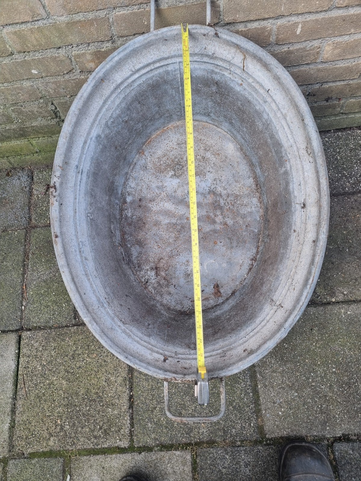 zinke teil, Tuin en Terras, Gebruikt, Ophalen of Verzenden, Metaal, 30 tot 60 cm