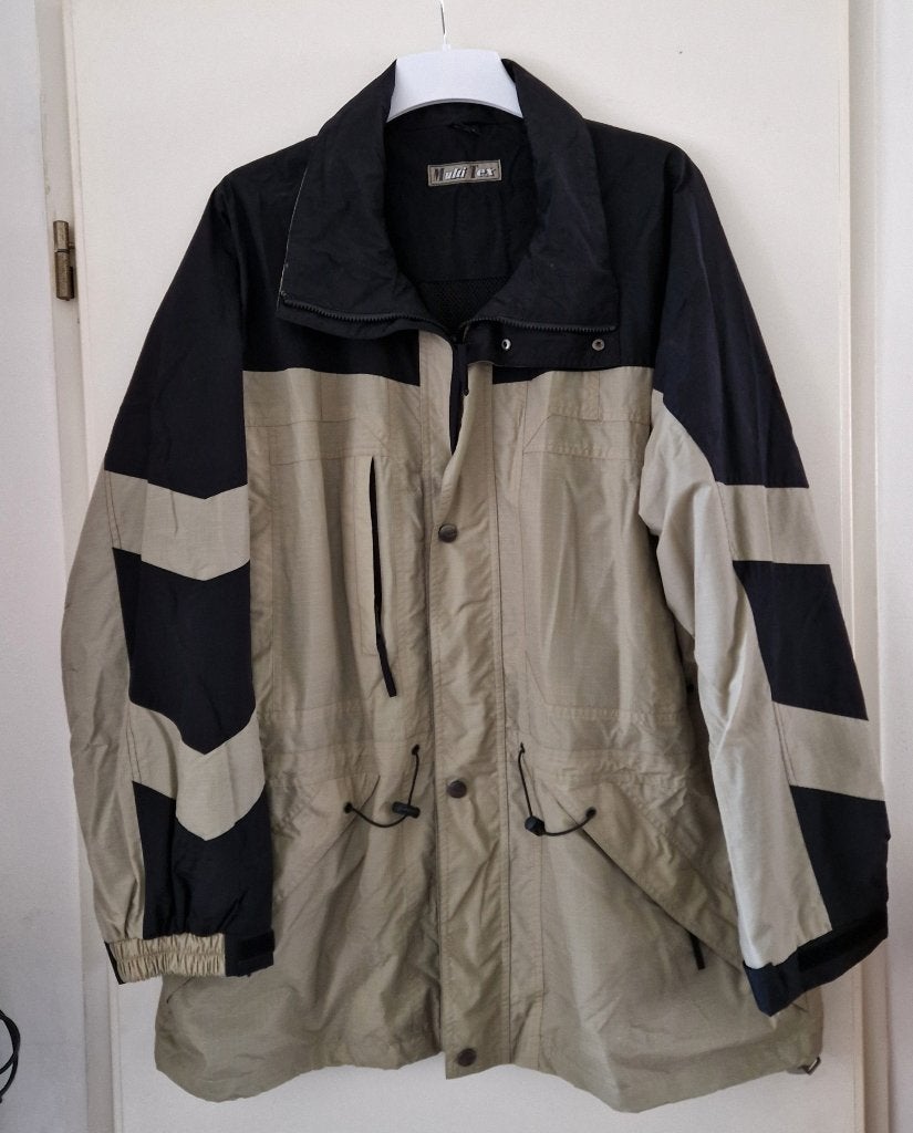 Heren jas zwart/beige Multi Tex maat XXL / 58 , b, Meerkleurig, Nieuw, Overige maten, Ophalen of Verzenden