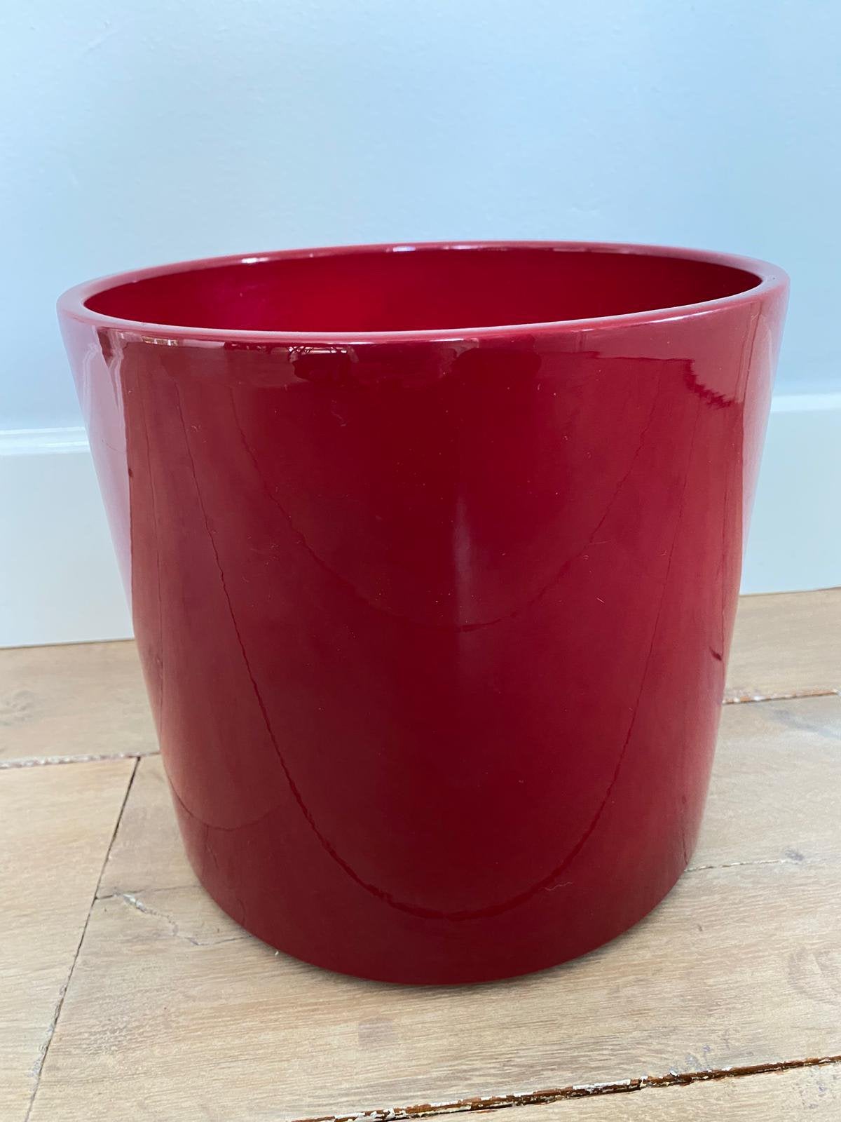 Pot of bloempot voor binnen steen/keramiek 21 cm, Ophalen, Rond, Binnen, Zo goed als nieuw