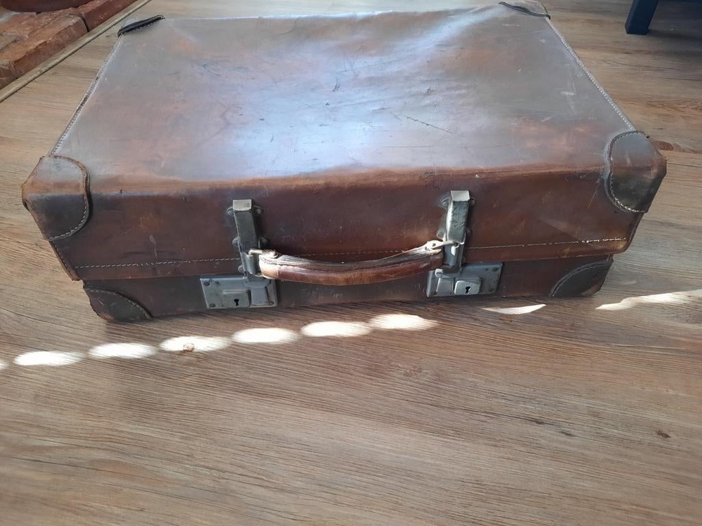 Antieke Vintage Leren Reiskoffer Revelation 60x40x20cm, Ophalen of Verzenden
