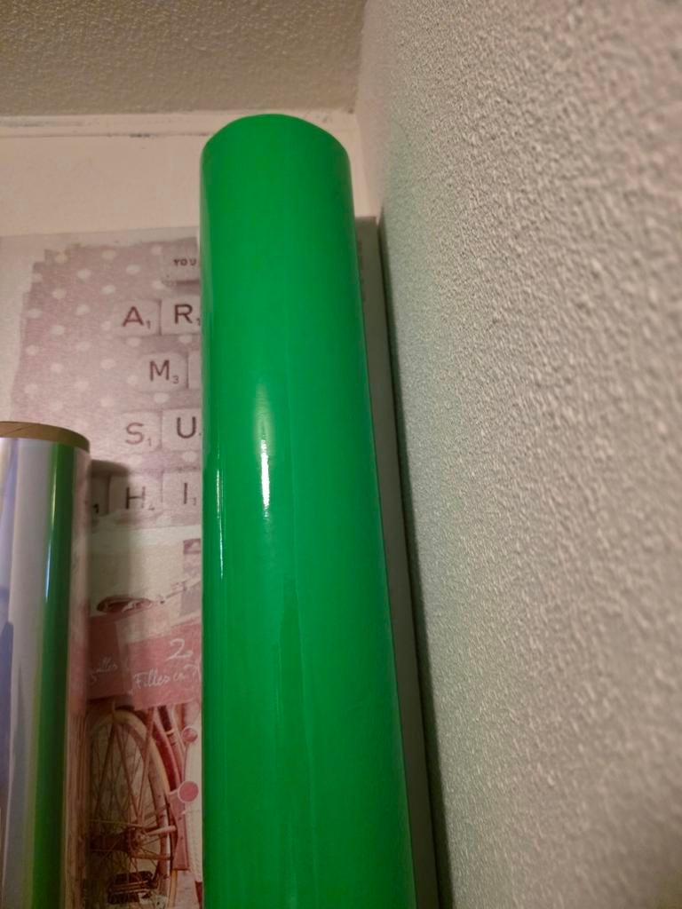 Neon Groen / Glow in the Dark Wrap Folie - 55m x 1.60m, Ophalen