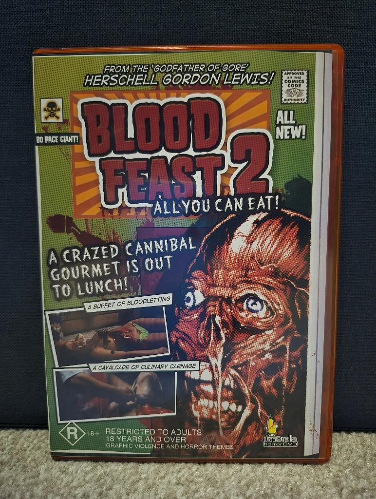 Blood Feast 2 - All U Can Eat (herschell gordon / 2002), Vanaf 16 jaar, Ophalen of Verzenden, Zo goed als nieuw, Gore
