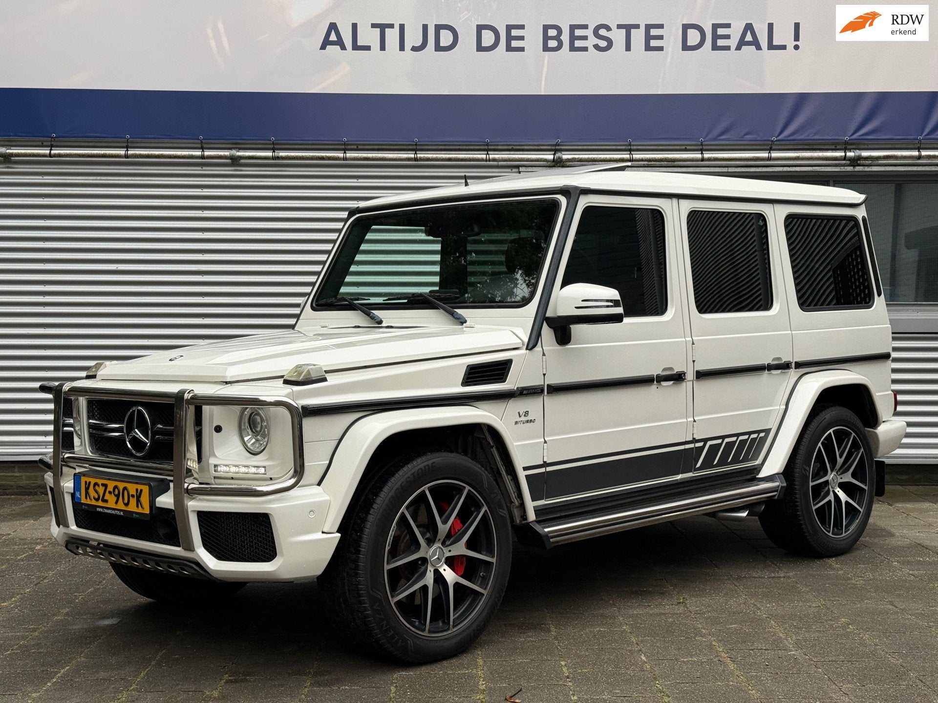 Mercedes-Benz G-klasse G63 AMG Designo l Parelmoer l Carbon, Auto's, Mercedes-Benz, Automaat, 5461 cc, G-Klasse, Wit