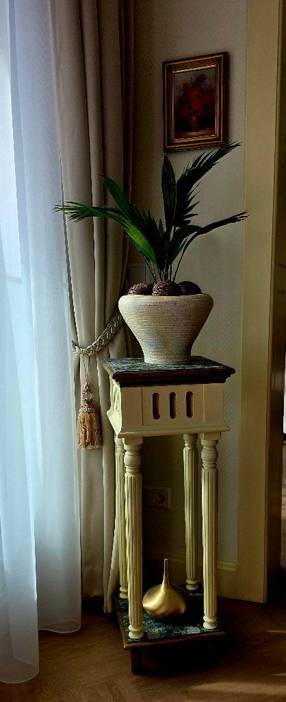 Elegante Klassieke Plantenzuil / Decoratiezuil / Piedestal, Ophalen, Gebruikt