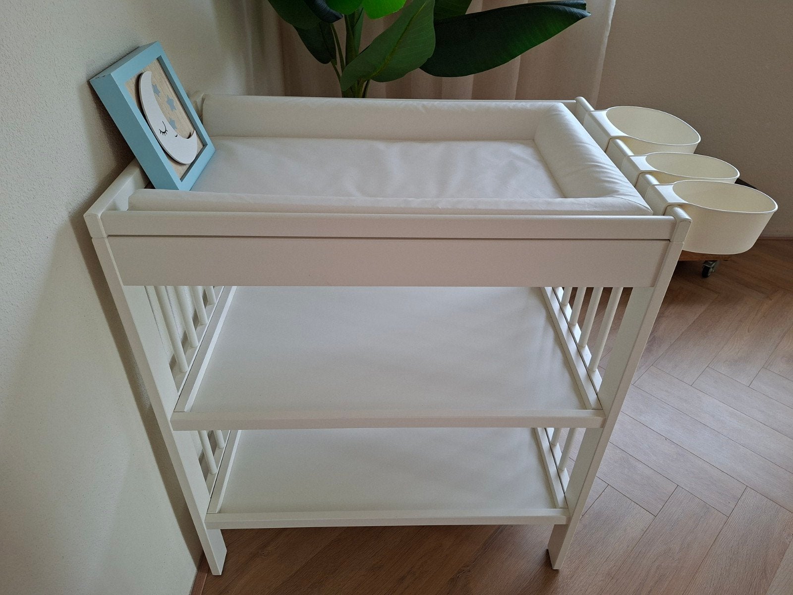 Witte commode, Ophalen, Zo goed als nieuw, 50 tot 70 cm, 90 tot 105 cm