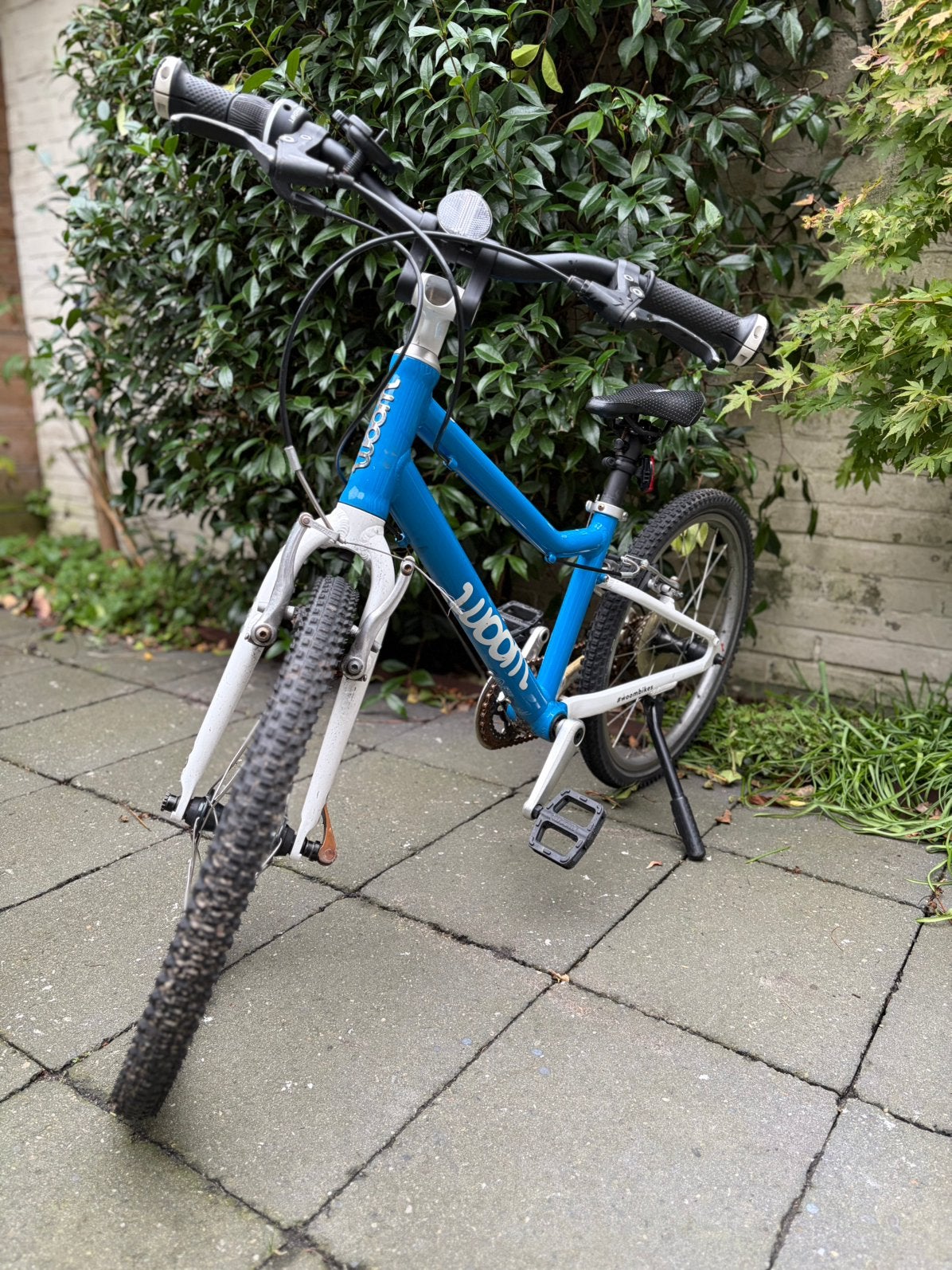 Woom 4 blauw, Ophalen, Gebruikt, Schijfrem, 20 inch of meer