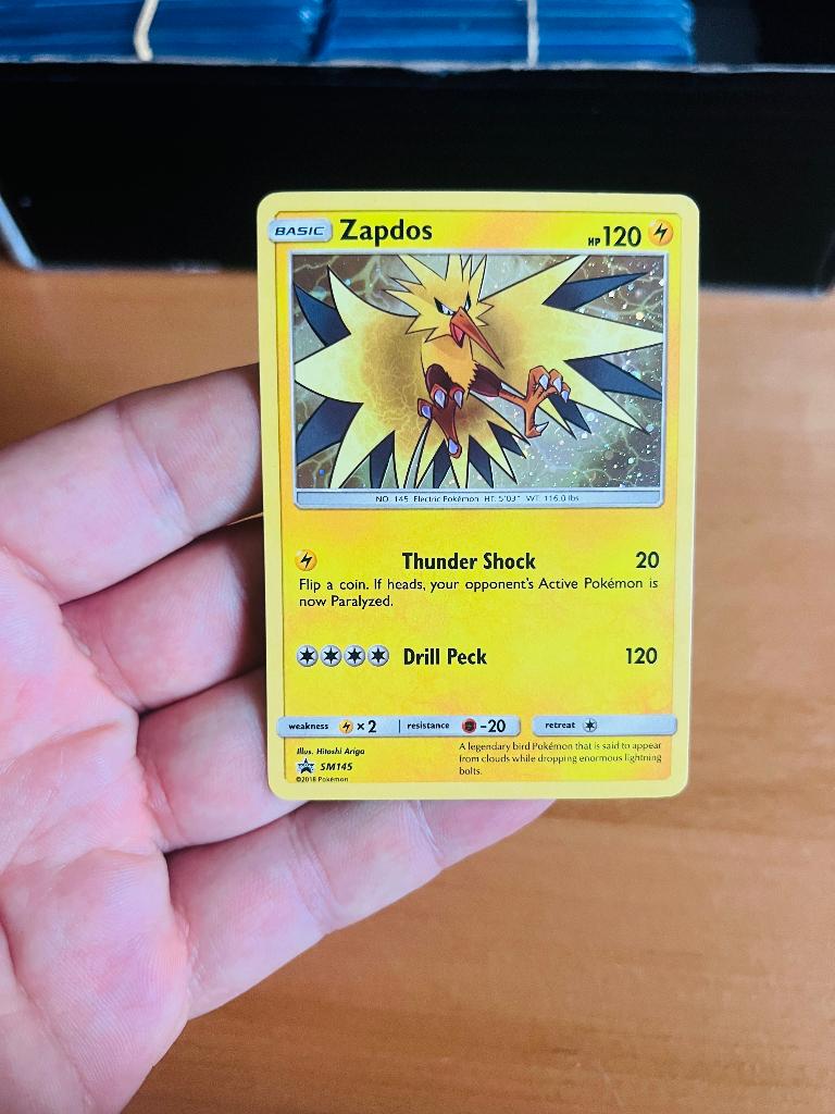 Zapdos SM145 Holo Promo Sun & Moon Pokemon, Verzenden, Zo goed als nieuw, Losse kaart, Foil