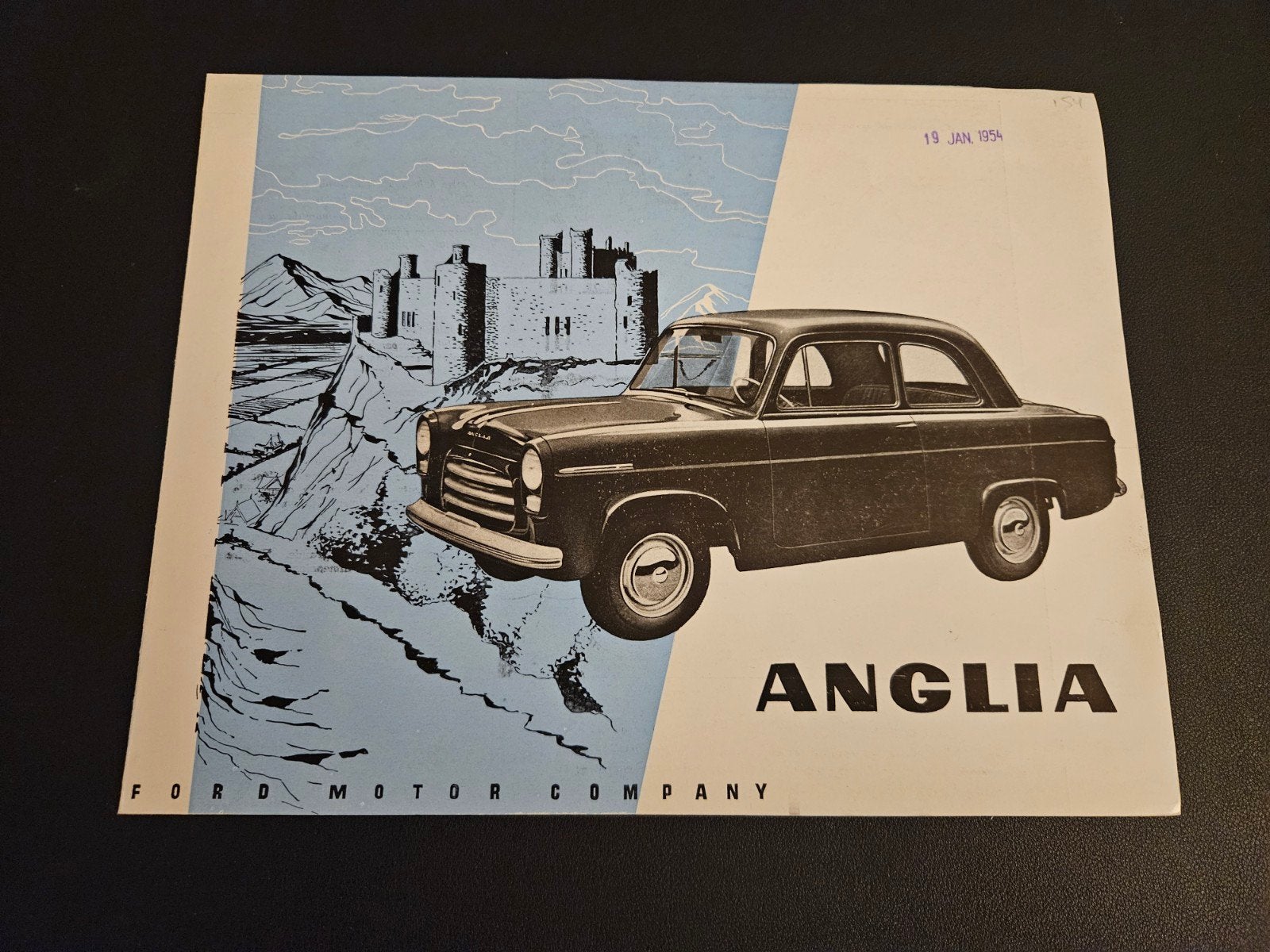 Brochure Ford Anglia 1954, Ophalen of Verzenden, Zo goed als nieuw, Ford