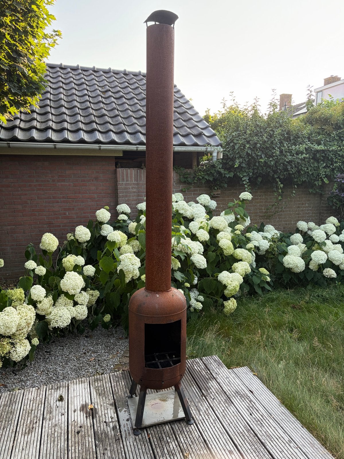 Robuuste buitenhoutkachel - Gezellige warmte voor uw tuin, Ophalen, Gebruikt, Vuurkorf