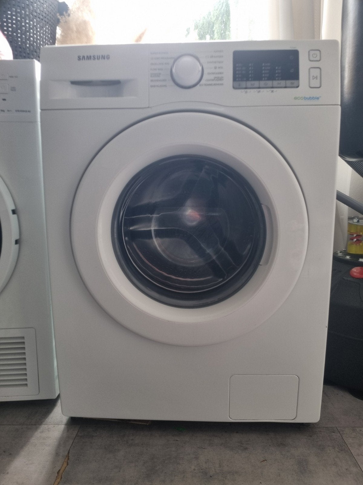 Samsung Eco Bubble Wasmachine 7 kg - WW70J5585MW/EN, Witgoed en Apparatuur, Wasmachines, Ophalen, Gebruikt, Handwasprogramma, Voorlader