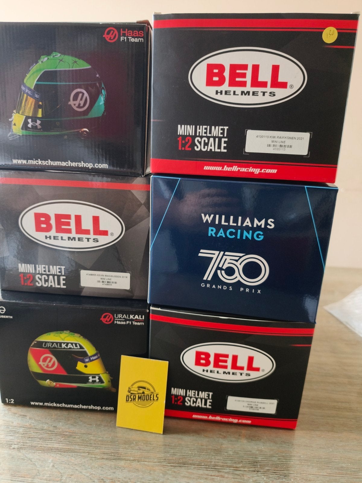 Formule 1 Mini Helmen 1:2 Schaal - Diverse Coureurs, Ophalen of Verzenden, Nieuw, Formule 1