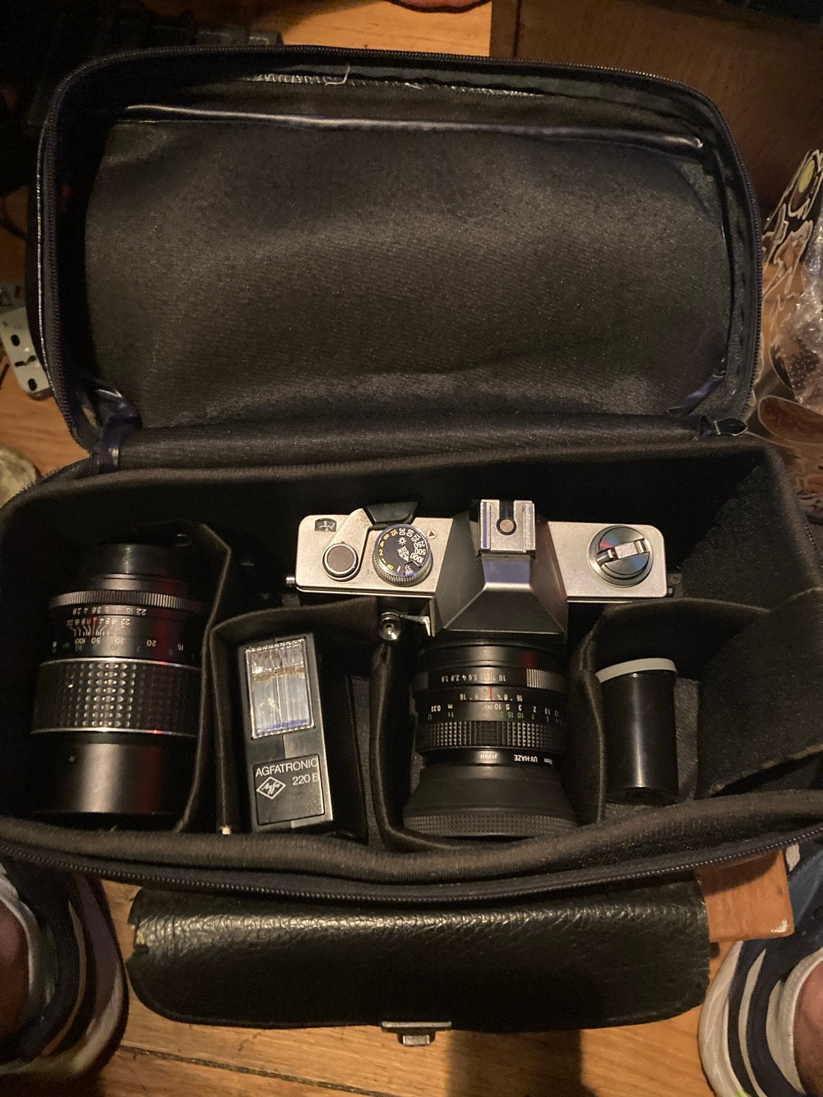 Praktica MTL3 Spiegelreflexcamera met lenzen en flitser, Ophalen, Gebruikt, Spiegelreflex, Overige Merken