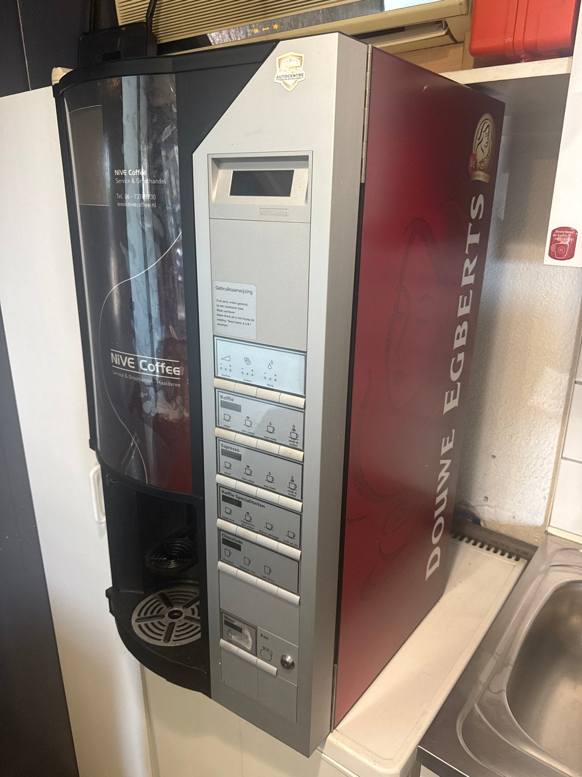 Douwe Egberts wittenborg 7100  Koffieautomaat, Ophalen, Gebruikt, 10 kopjes of meer, Koffiemachine