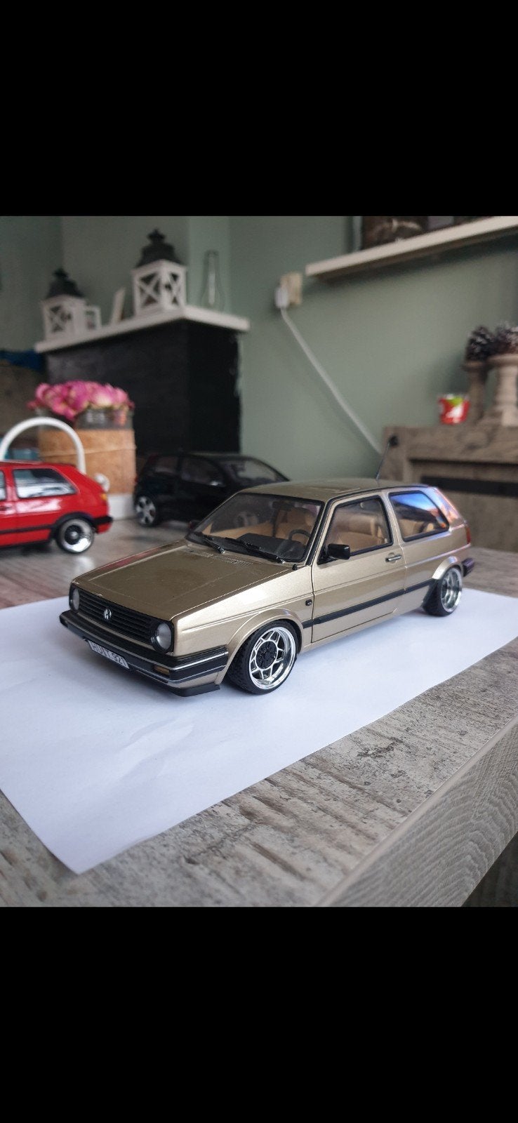 te koop volkswagen golf 2 cl beige metallic, Ophalen of Verzenden, Nieuw, Auto, Norev