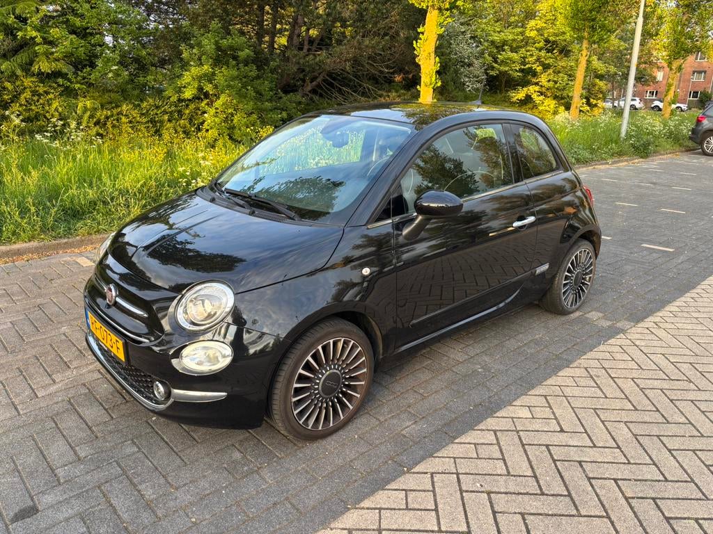 Fiat 500 1.2 2017 Zwart, Auto's, Fiat, Voorwielaandrijving, Stof, 4 cilinders, 840 kg