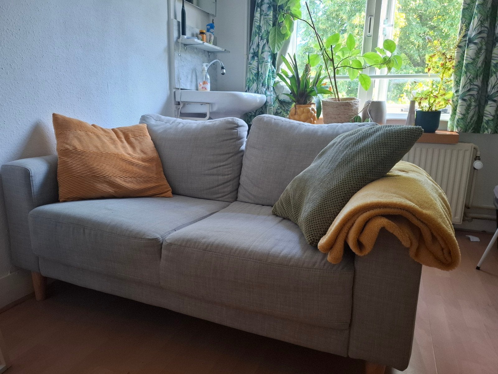 2 persoons bank, Ophalen, Gebruikt, 75 tot 100 cm