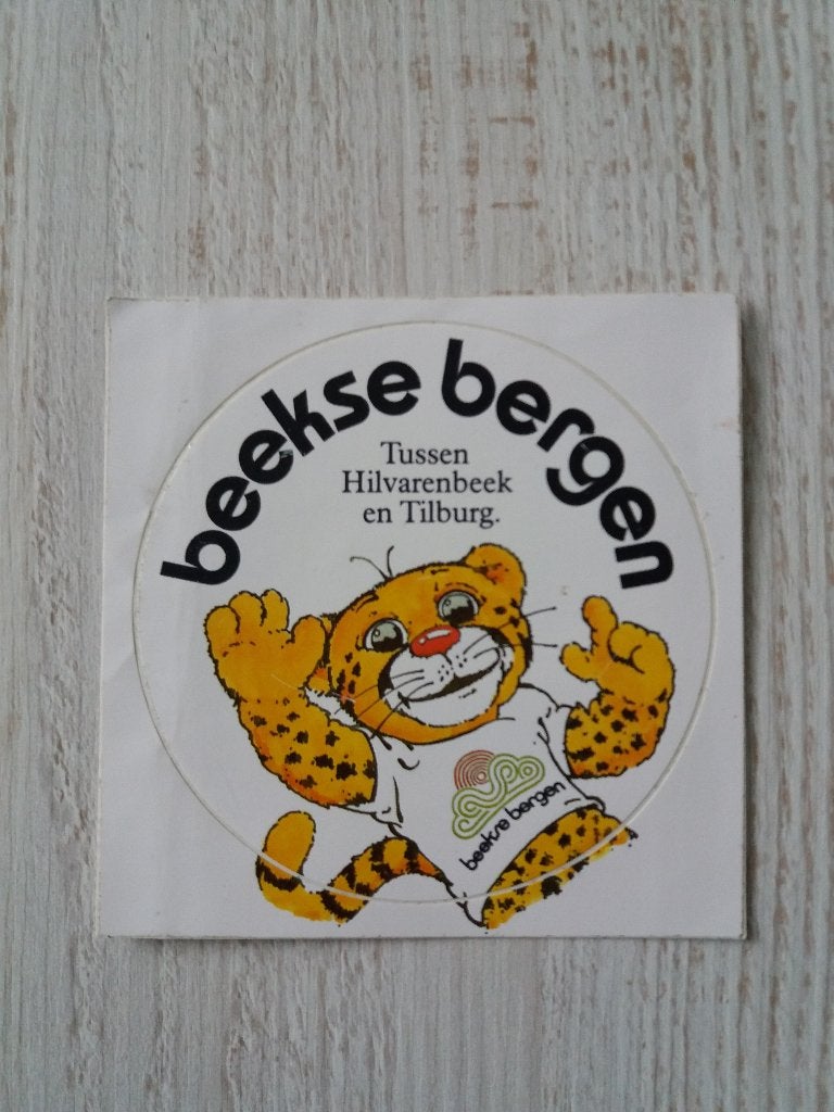 sticker beekse bergen tussen Hilvarenbeek en Tilburg, Ophalen of Verzenden, Zo goed als nieuw, Bedrijf of Vereniging