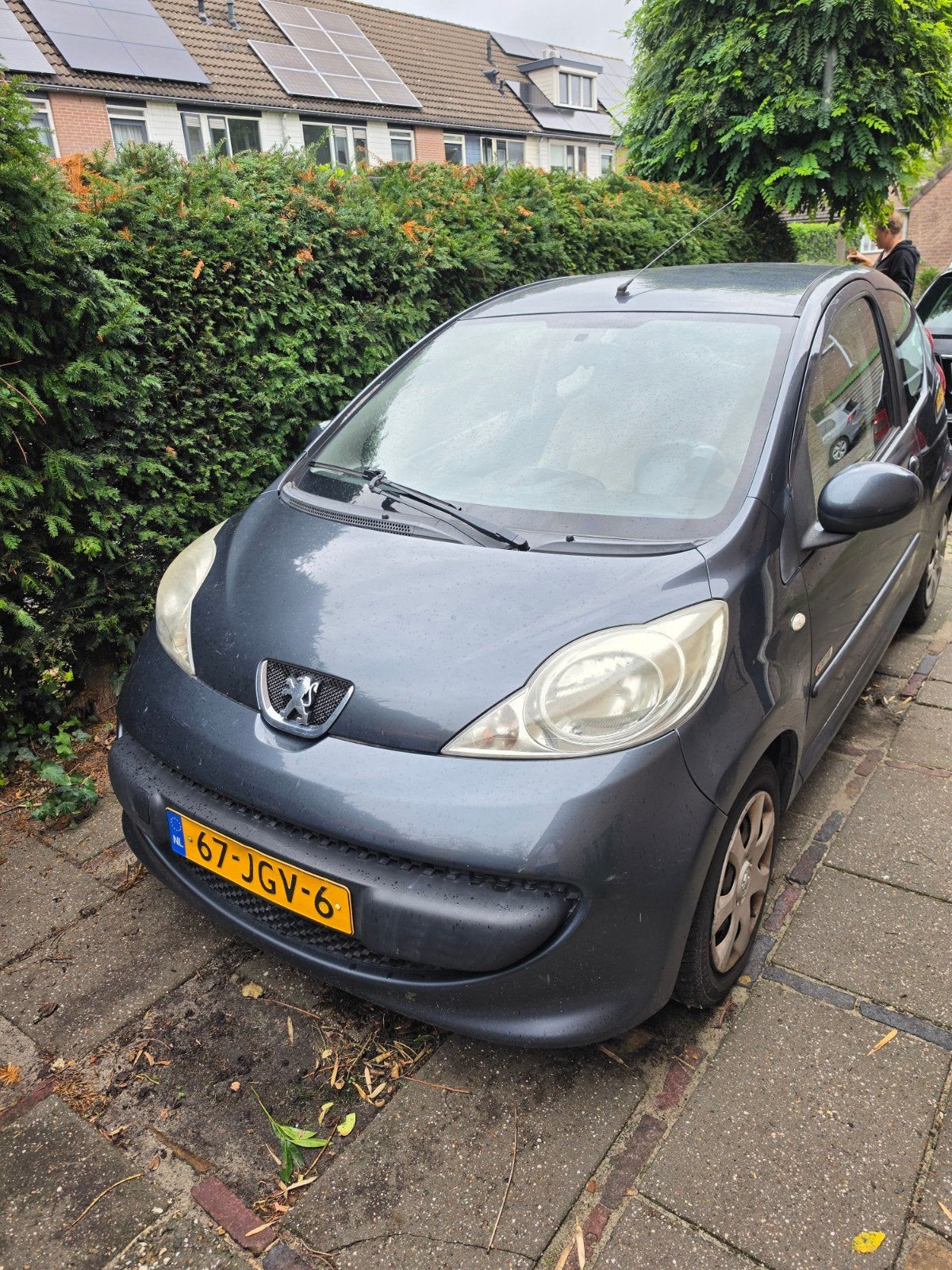 Peugeot 107 1.0 12V 3DR 2009 Grijs, Voorwielaandrijving, Stof, 4 stoelen, 68 pk