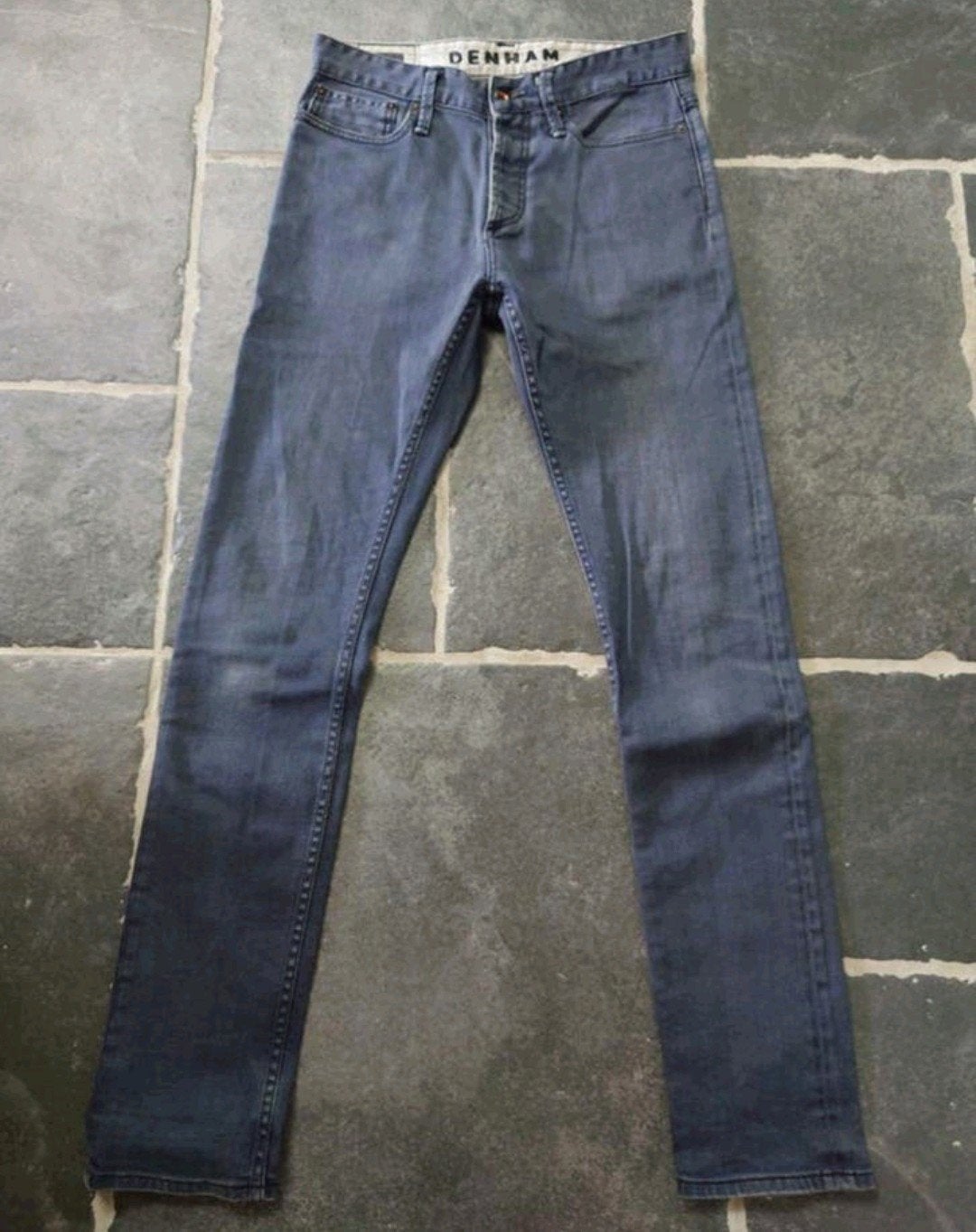 Denham, WITTE SCHAAR, RAZOR, Slim Fit, W29 L32, zgan Rob2932, Blauw, W32 (confectie 46) of kleiner, Ophalen of Verzenden, Zo goed als nieuw