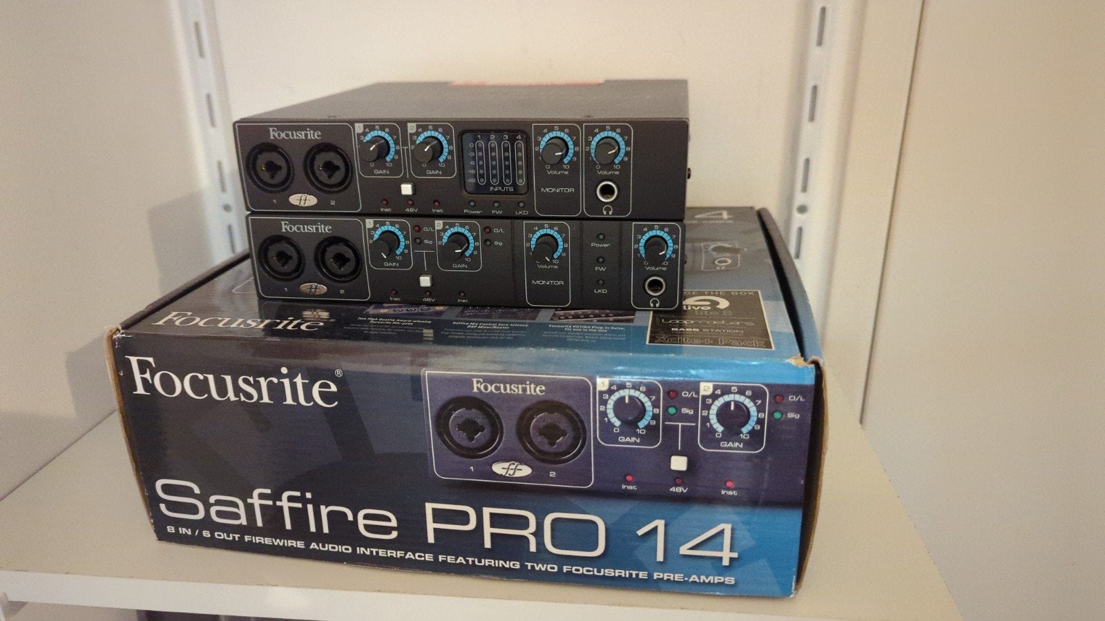 Focusrite Saffire PRO 14 (zgan) + PRO 24 (defect), Ophalen of Verzenden, Gebruikt