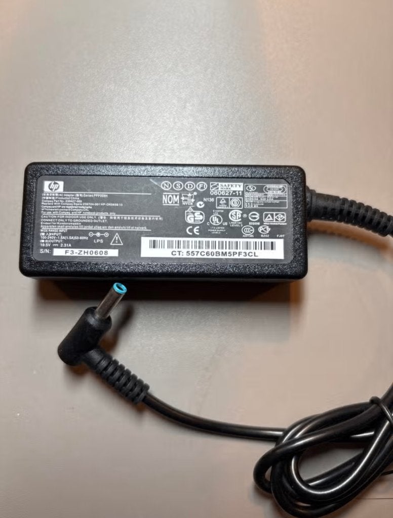 Originele HP Laptop Oplader / Adapter 45W (Blauwe Pin), Ophalen of Verzenden, Zo goed als nieuw, Hewlett Packard HP