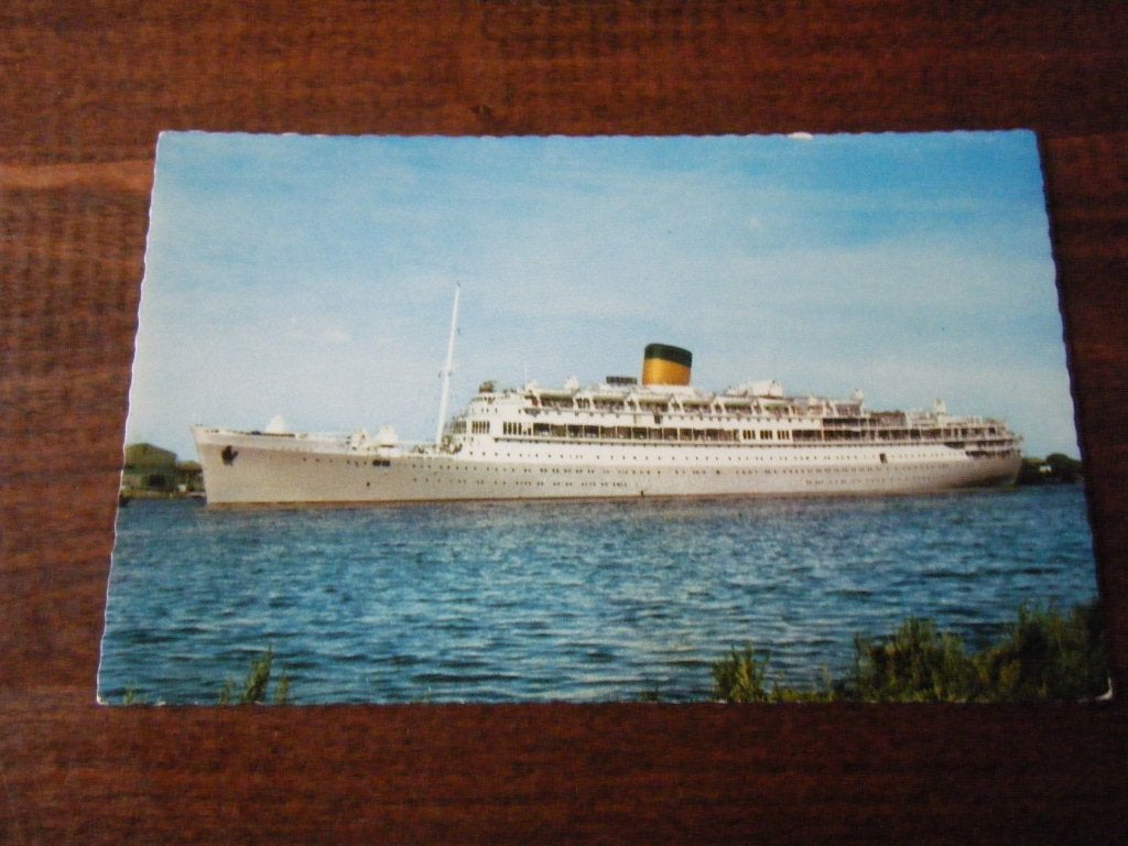 Z4 - Schip - m.s. Oranje - Mooi/Oud, Verzamelen, Ophalen of Verzenden, Gebruikt, Kaart, Foto of Prent