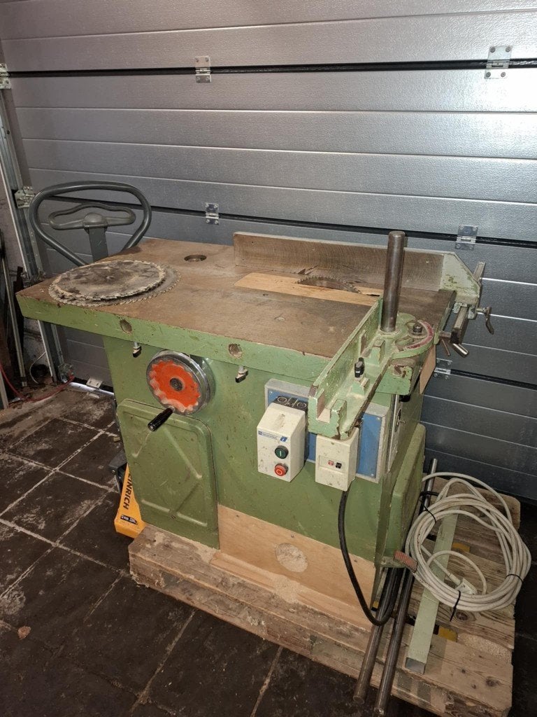 zaagmachine houtmachine, Doe-het-zelf en Verbouw, Gereedschap | Zaagmachines, Ophalen, Gebruikt, Afkortzaag, 30 tot 70 mm