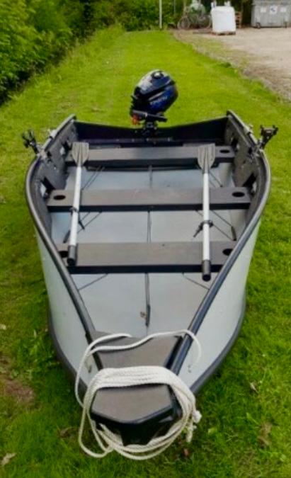 Porta bote 10ft vouwboot met 5pk Mercury buitenboordmotor, Watersport en Boten, Kano's, Ophalen, Gebruikt, Overige typen, Met peddels