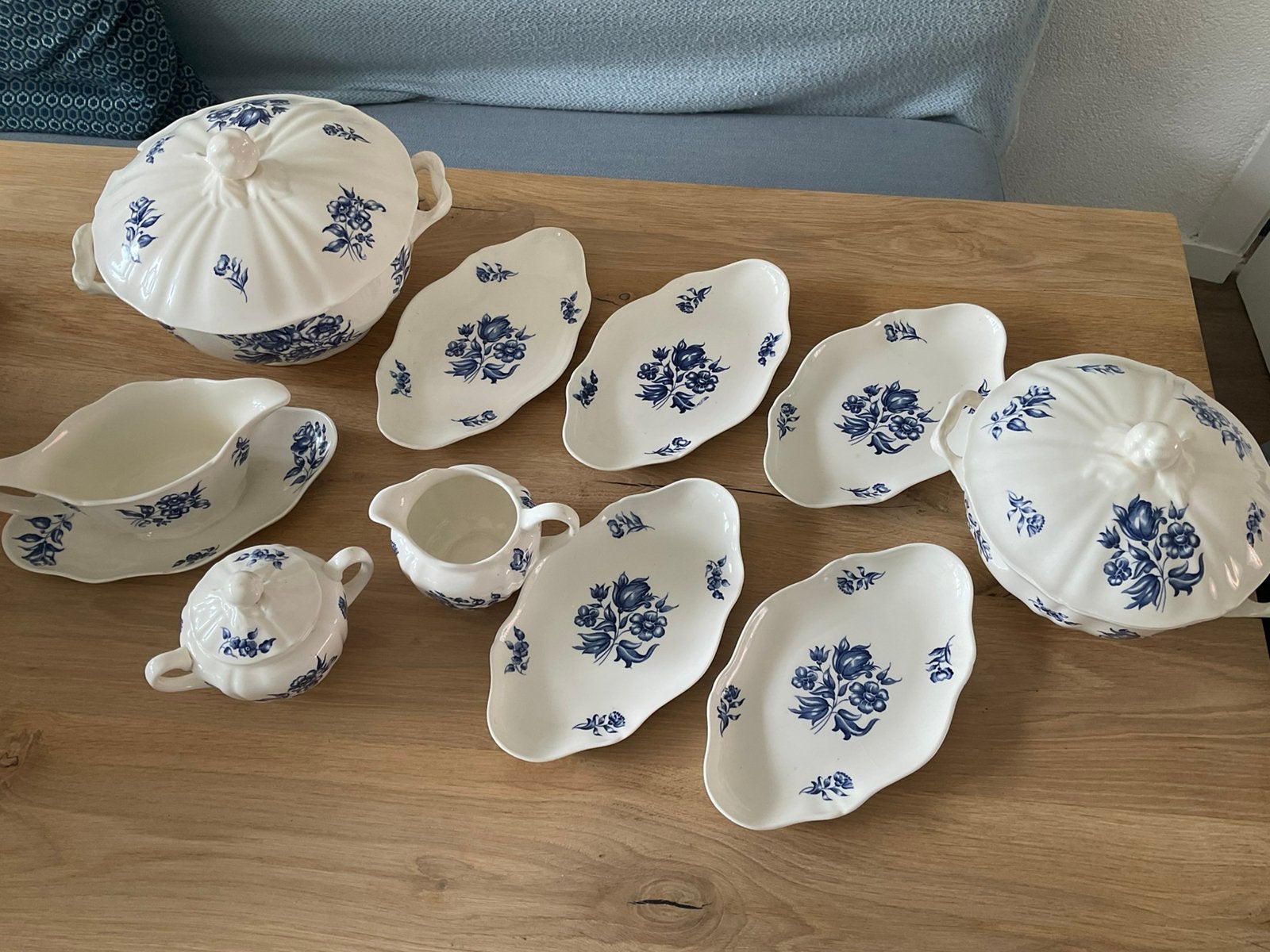 Petrus Regout bouquet blue, Ophalen