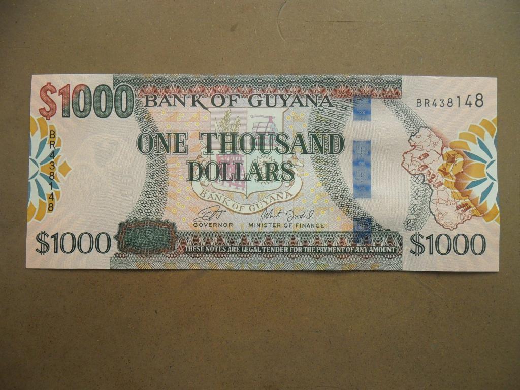 Guyana #38c [ND] / 1000 dollars UNC, Verzenden, Zuid-Amerika, Los biljet