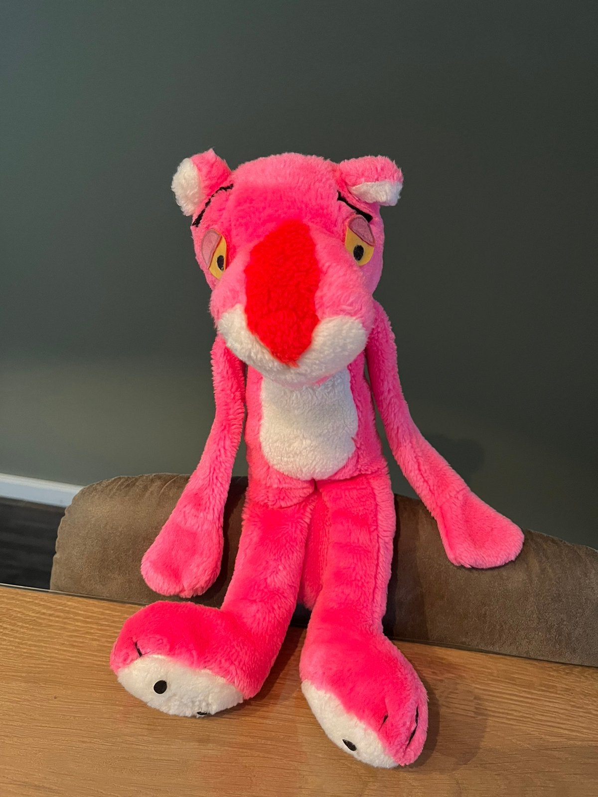 Leuke vintage Pink Panther 43cm, Ophalen of Verzenden, Gebruikt, Overige typen