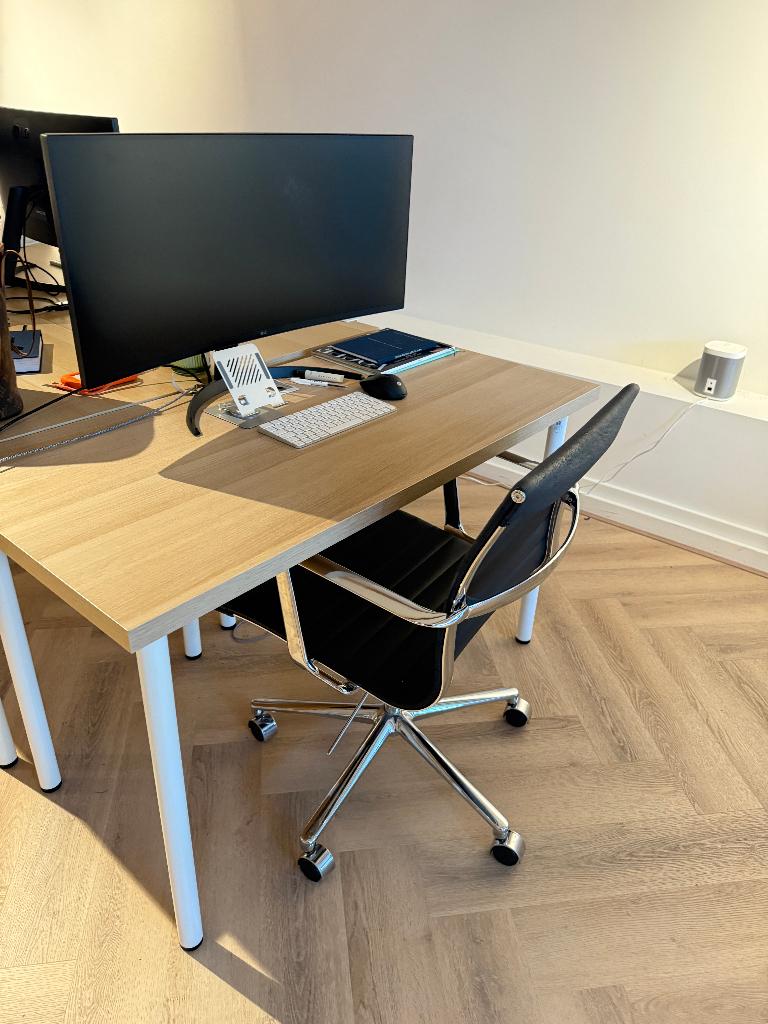 Bureau's | Wit eikeneffect | Diverse maten, Huis en Inrichting, Bureaus, Ophalen, Overige typen, 120 cm, Scandinavisch