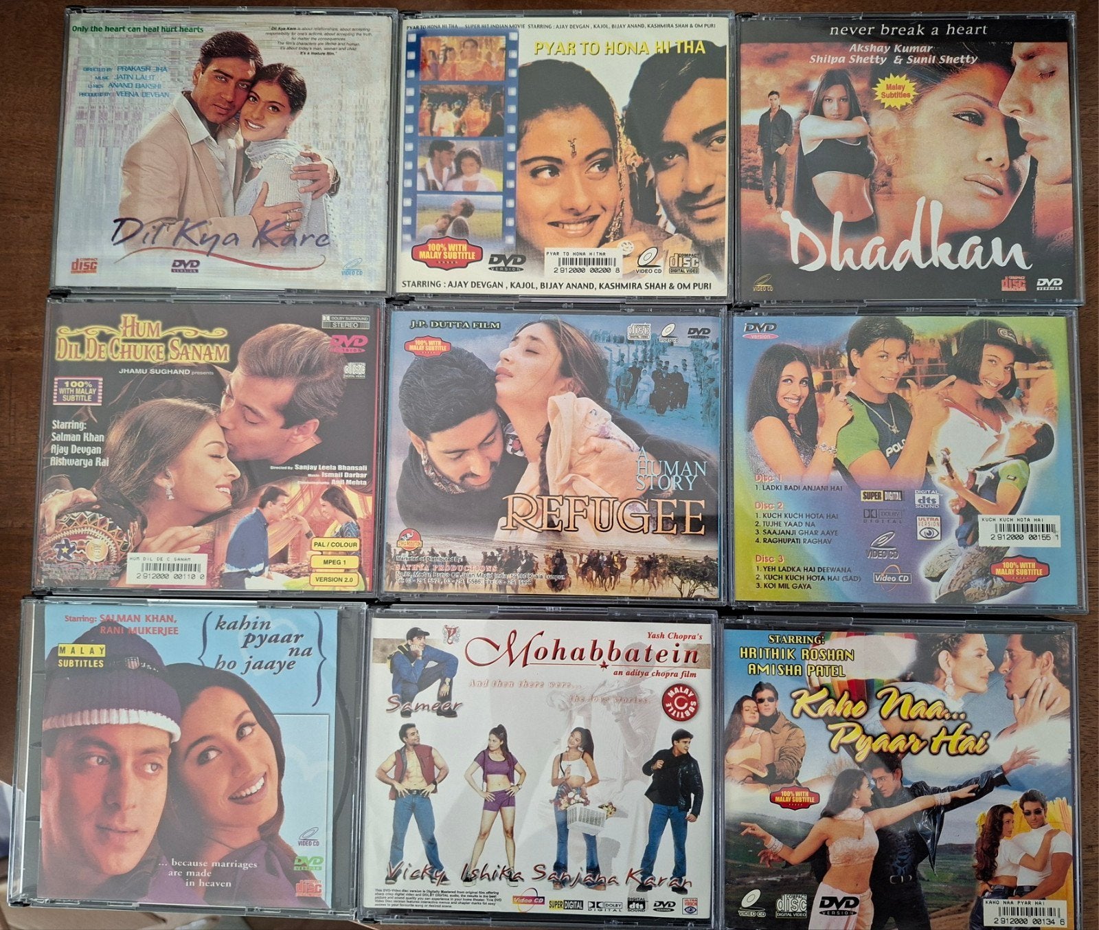 Collectie Indiase Bollywood VCD's, Alle leeftijden, Ophalen of Verzenden, Zo goed als nieuw