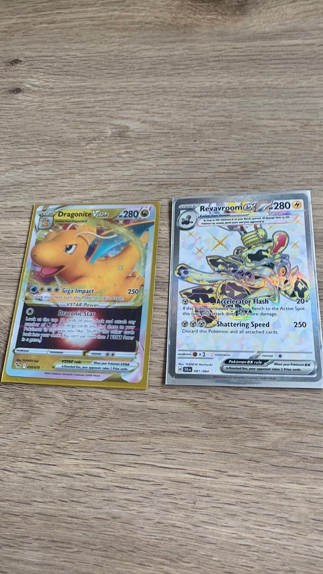 Dragonite vstar Revavroom ex articuno diancie, Ophalen, Zo goed als nieuw