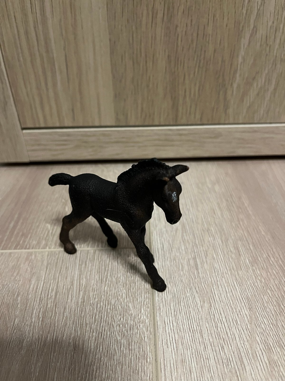 Schleich paardje veulen zwart speelgoed, Ophalen, Zo goed als nieuw