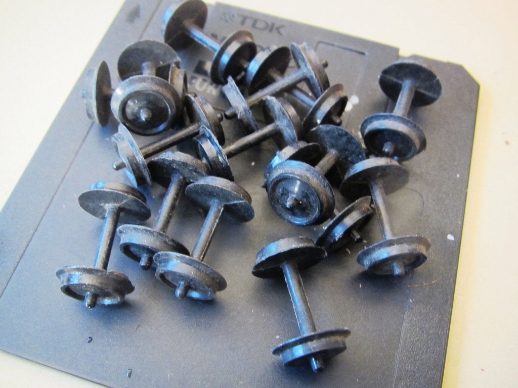 H0 15 wielsets gelijkstroom Stompe Assen 24 mm JOUEF LIMA, Gebruikt, Gelijkstroom, Jouef, Wagon