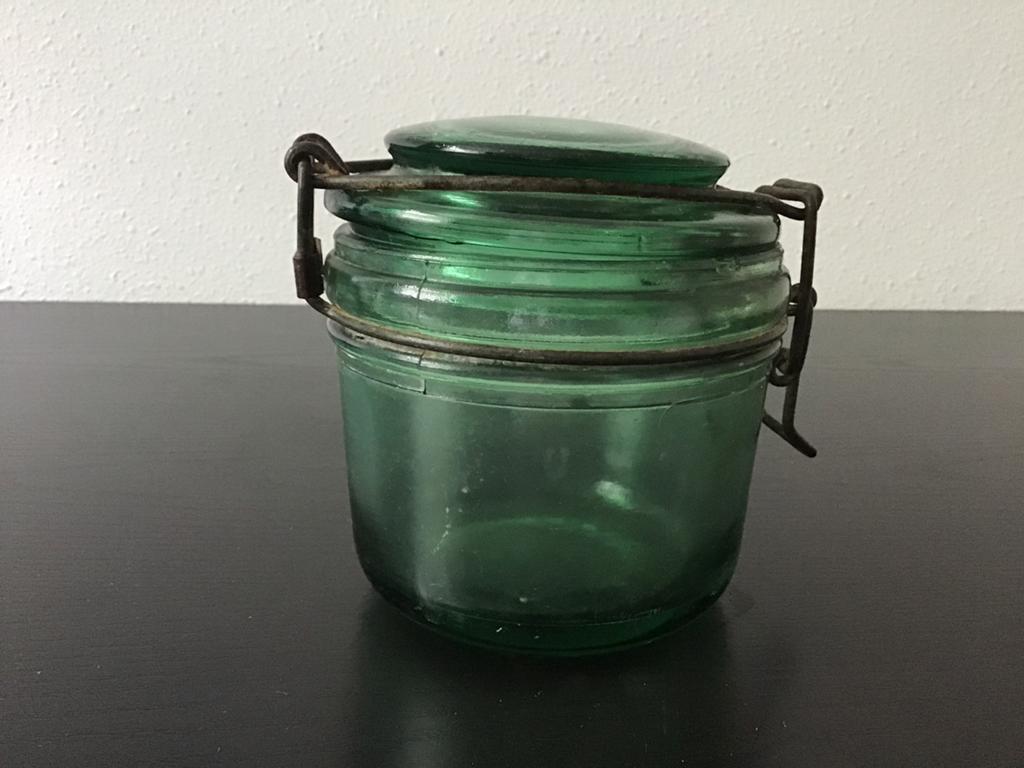 Brocante oude franse weckpot., Ophalen of Verzenden, Zo goed als nieuw